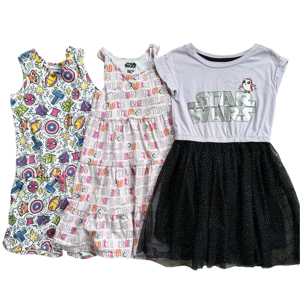 Girls Spotted Zebra Dress Bundle Size Small 6/7